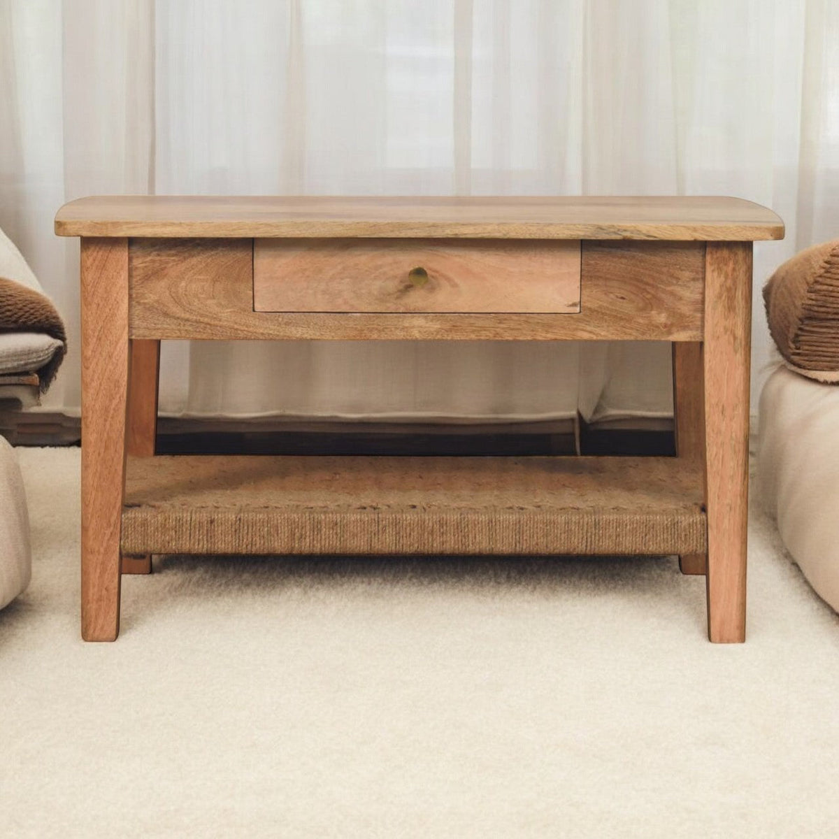 Rope 2-Drawers Coffee Table