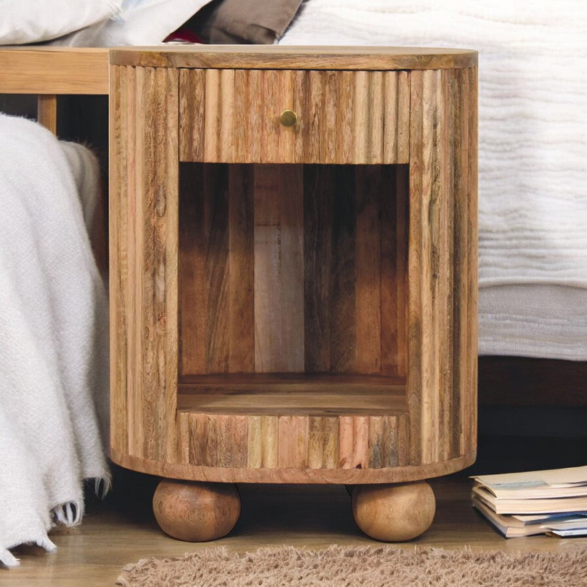 Soba Ball Open Slot Bedside Table