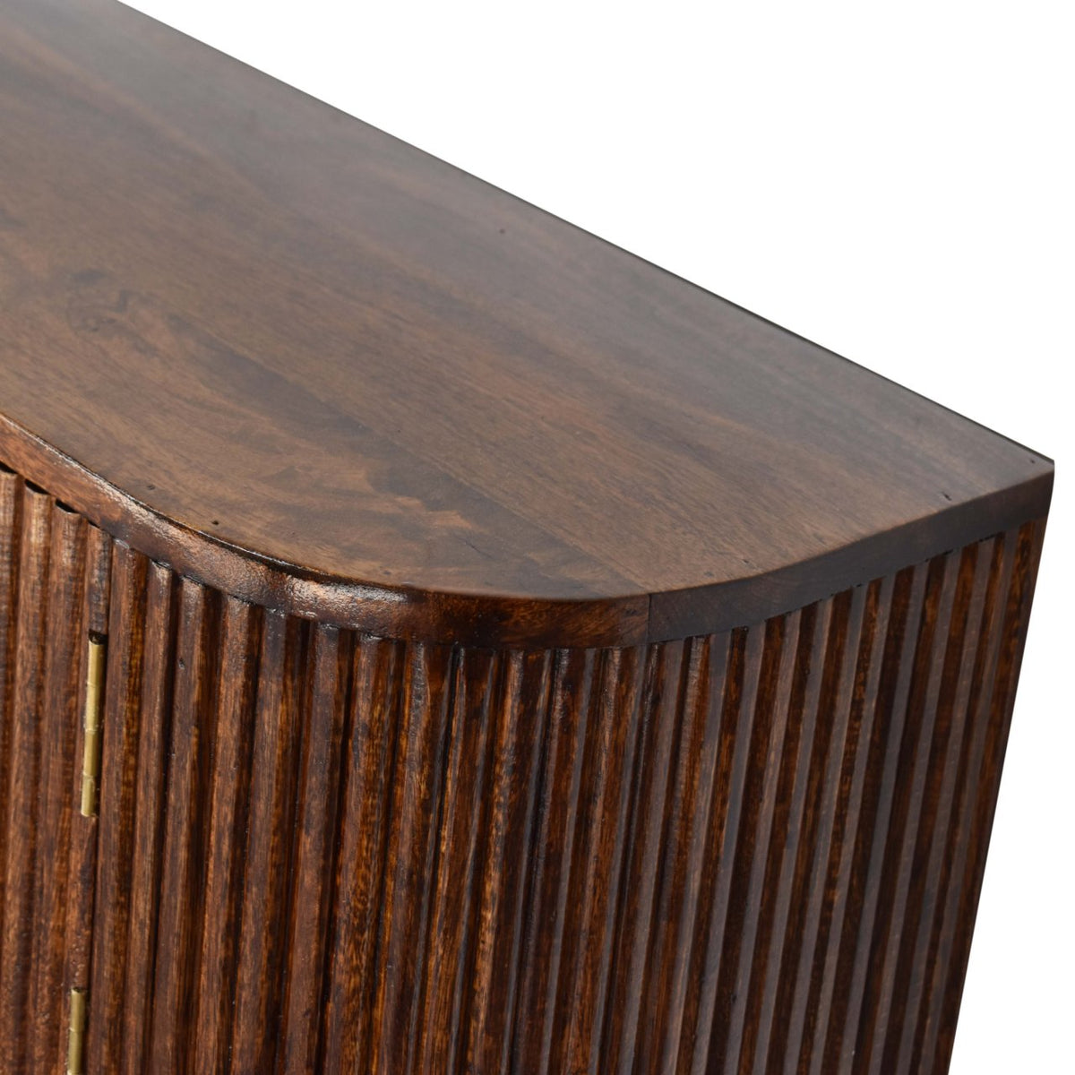 Chunky Chestnut Wall Mounted Console Chest of Drawers