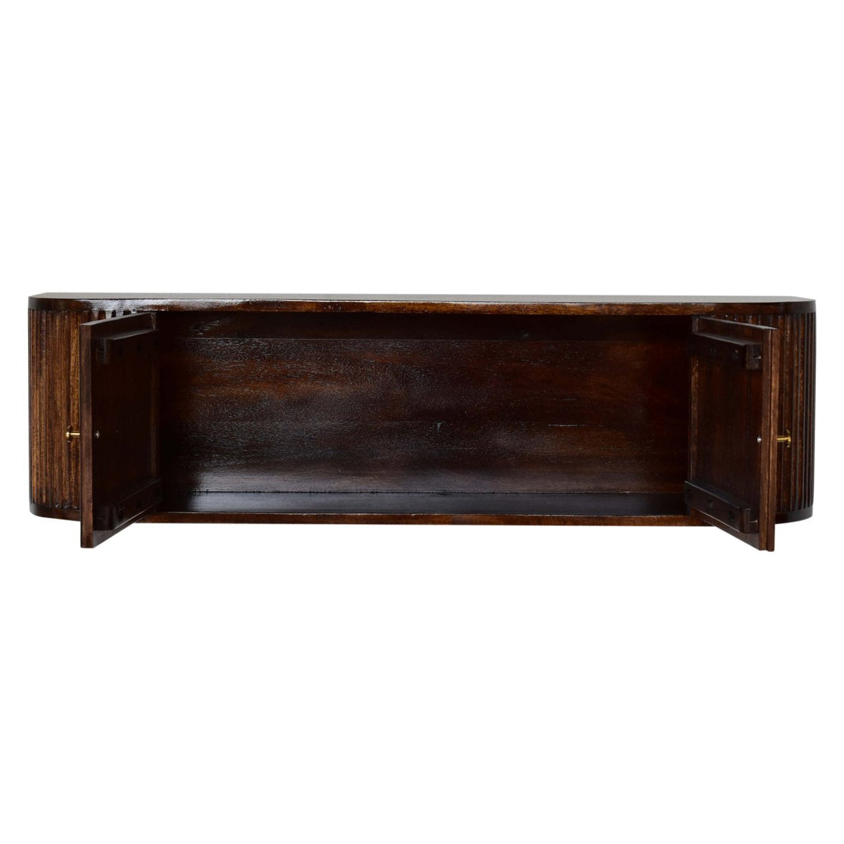 Chunky Chestnut Wall Mounted Console Chest of Drawers