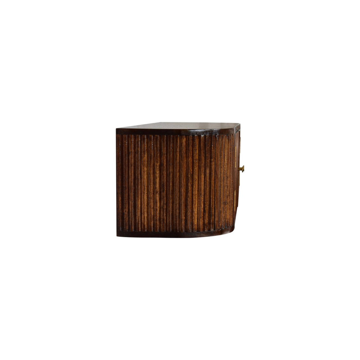 Chunky Chestnut Wall Mounted Console Chest of Drawers