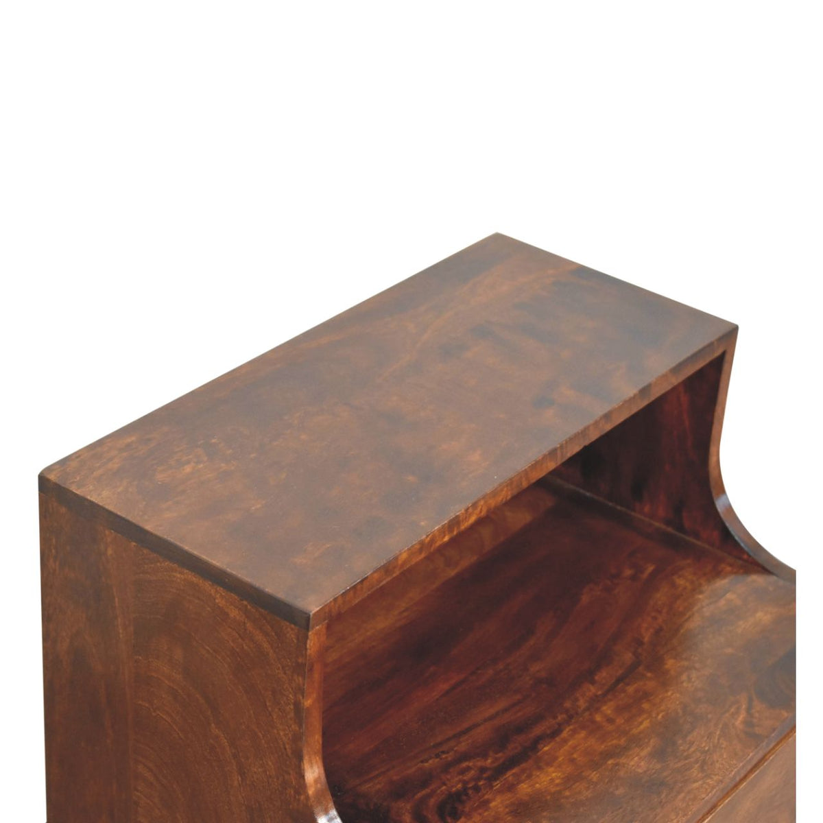 T-bar Raised Back Bedside Table