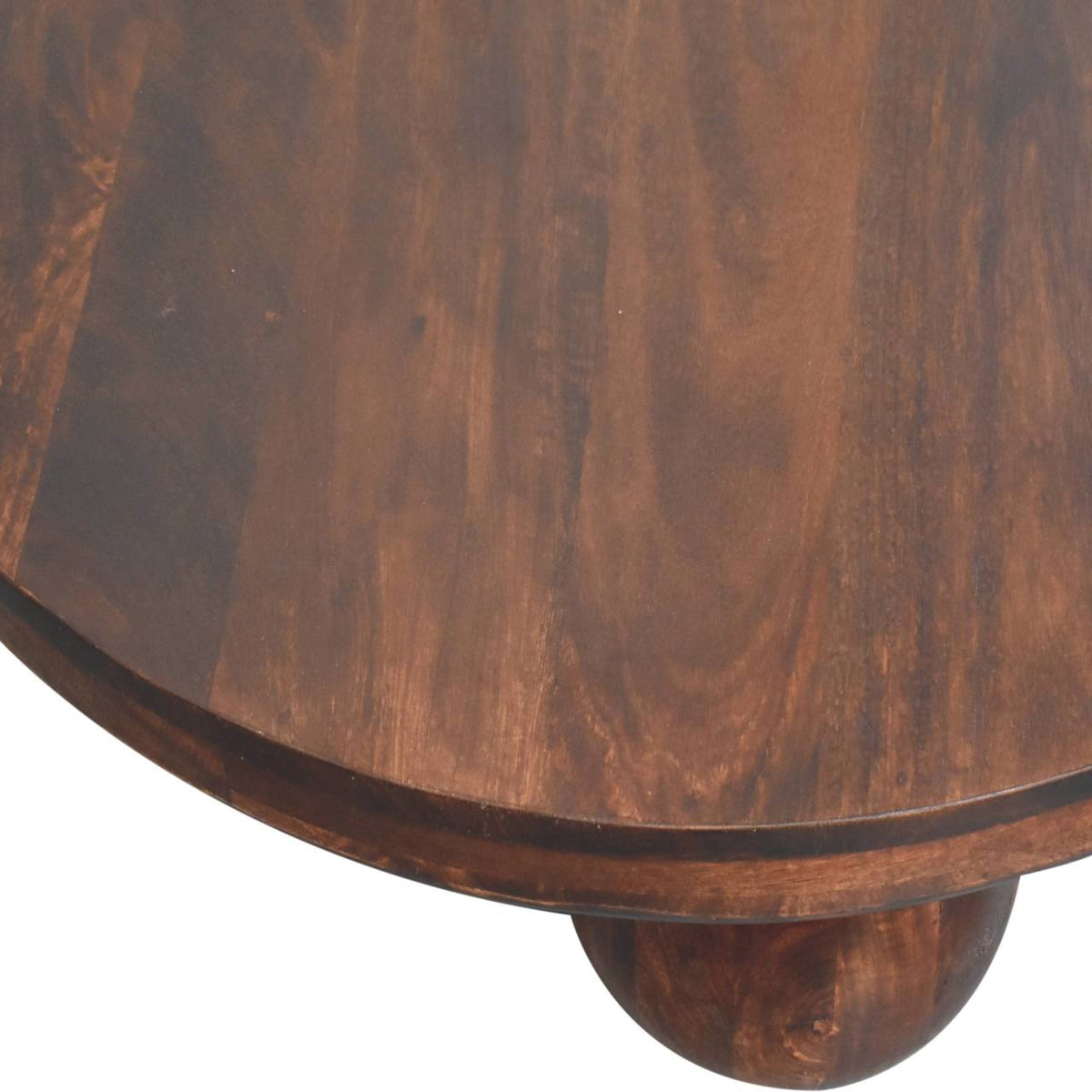 California Walnut Central Table with Ball Feet Accent Piece