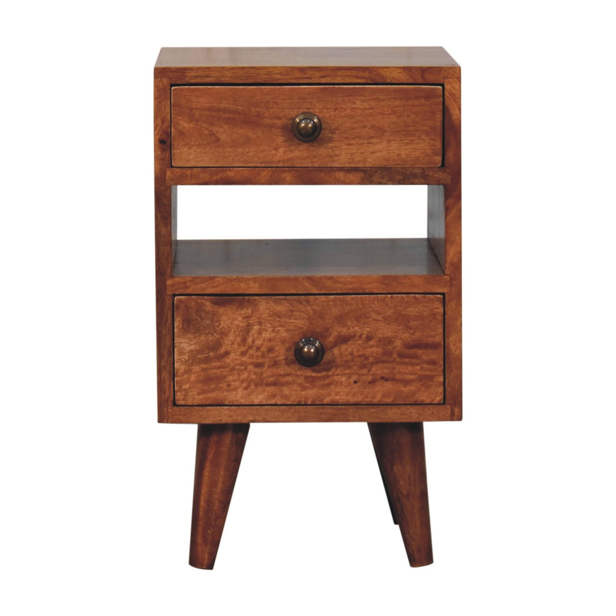 Mini Classic Multi Honey Caramel Bedside Table