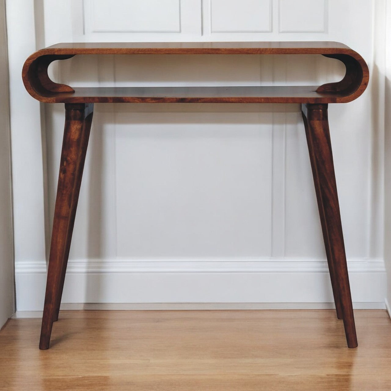Amaya Honey Caramel Nordic Style Console Table