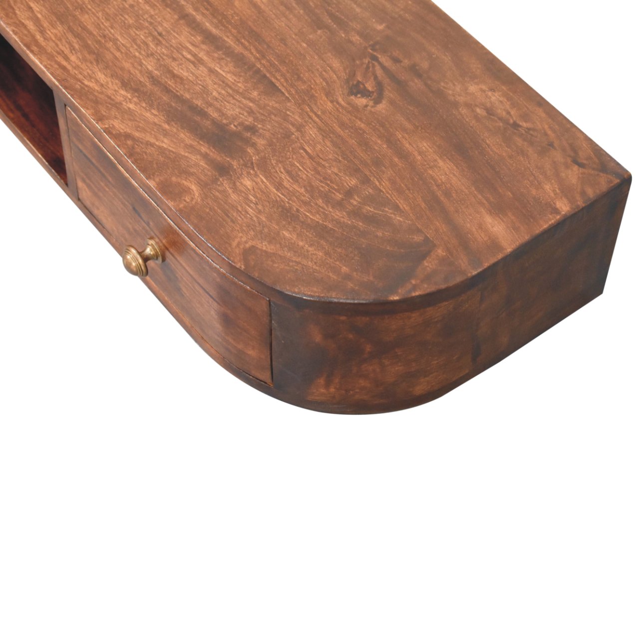 Lunar 2 Drawer Wall Mounted Chestnut Console