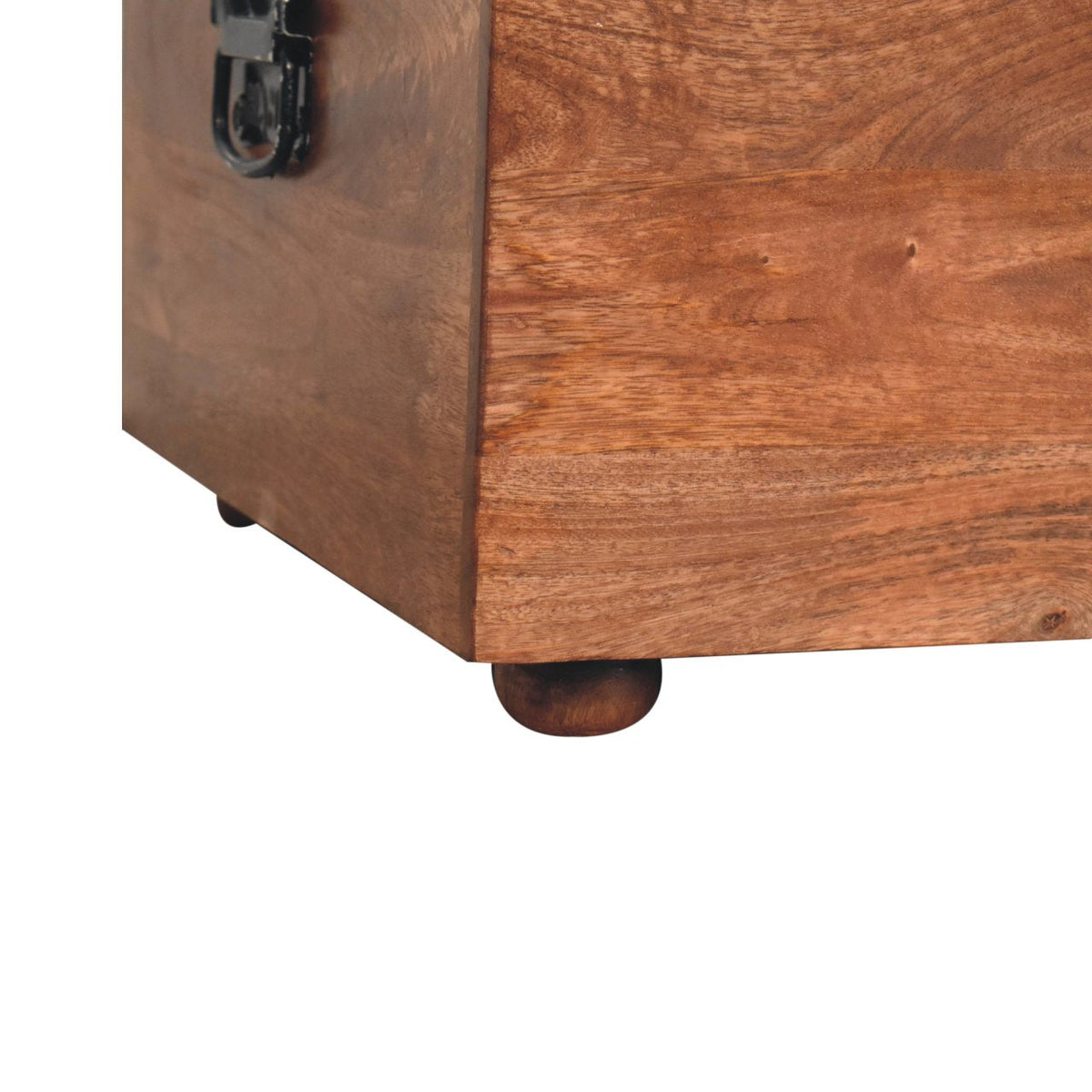 Buffalo Hide Honey Caramel Storage Trunk Storage Bench