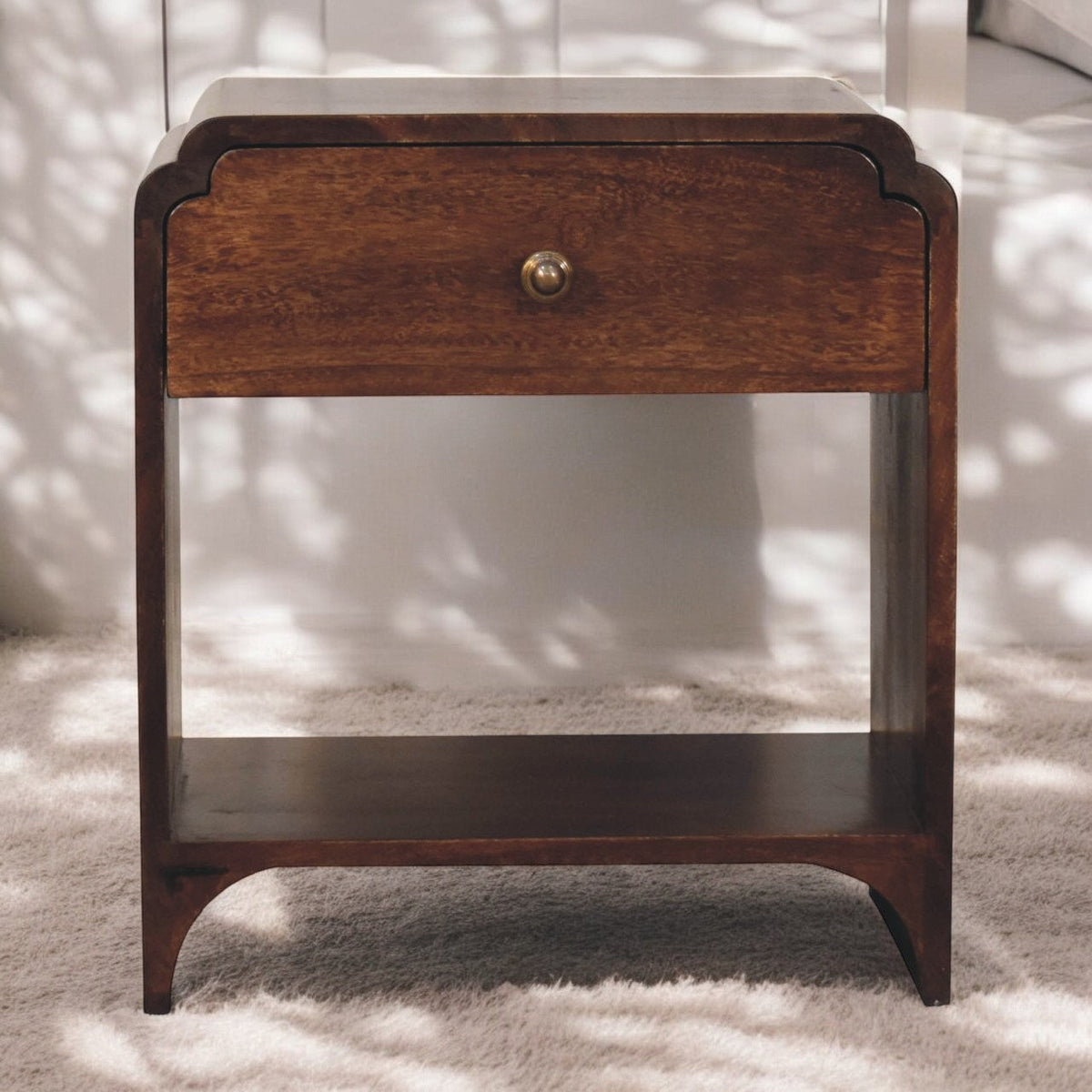 California Walnut Newton Bedside Table