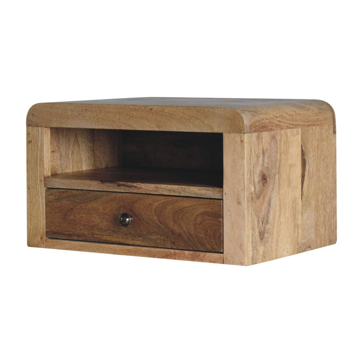 Chunky Oak-ish Floating Bedside Table
