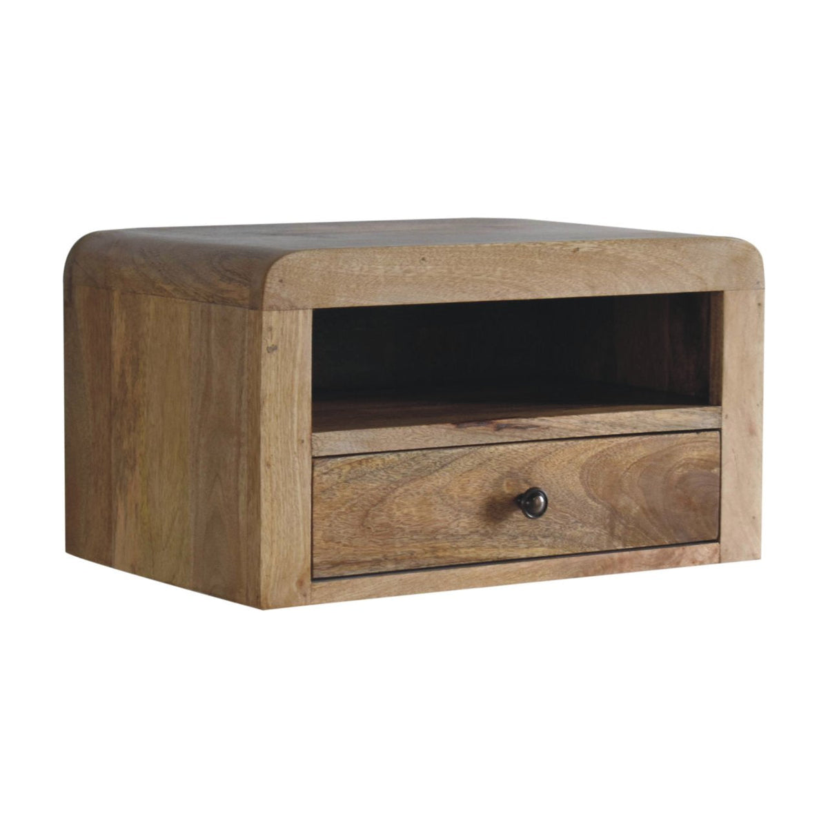 Chunky Oak-ish Floating Bedside Table