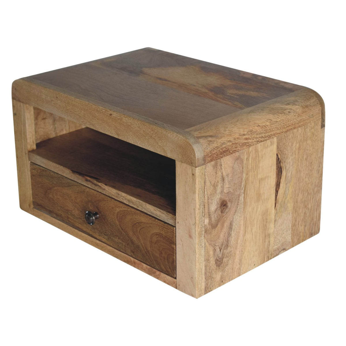 Chunky Oak-ish Floating Bedside Table