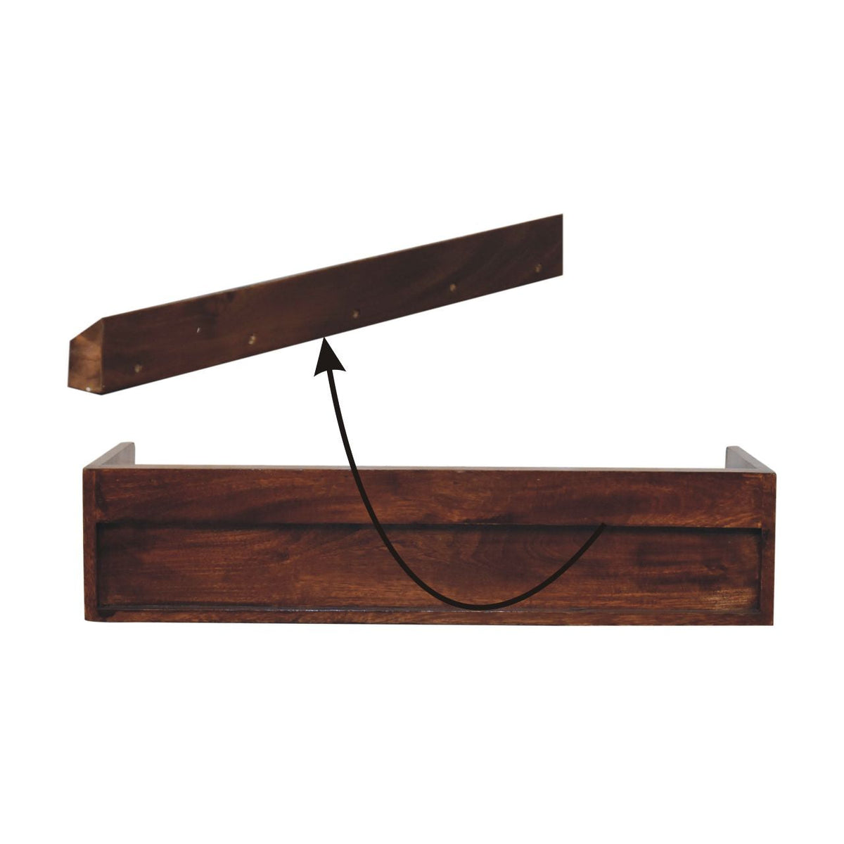 Belmont Wall-Mounted Console Shelf Chest of Drawers