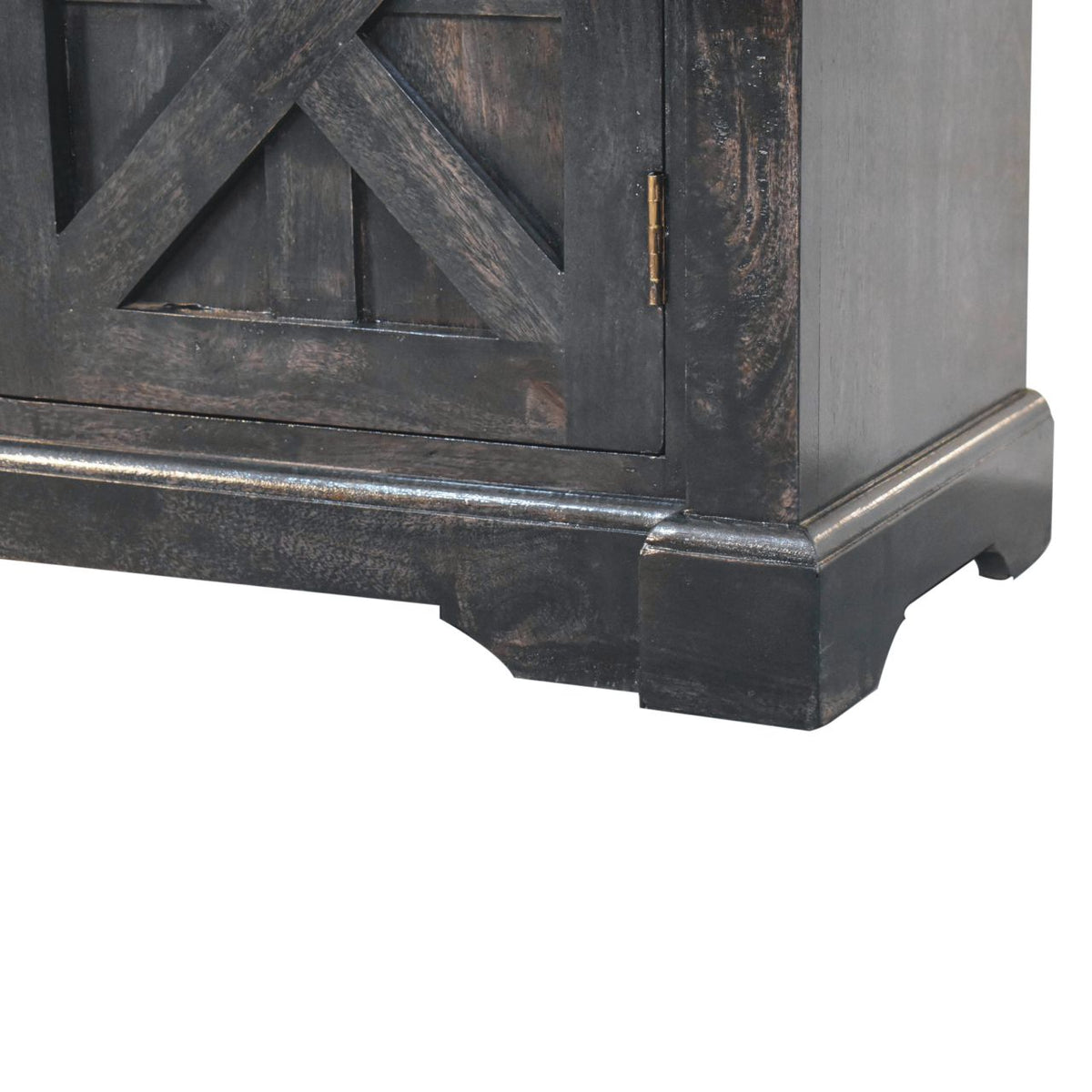 Regal Ash Black Rustic Sideboard Chest of Drawers