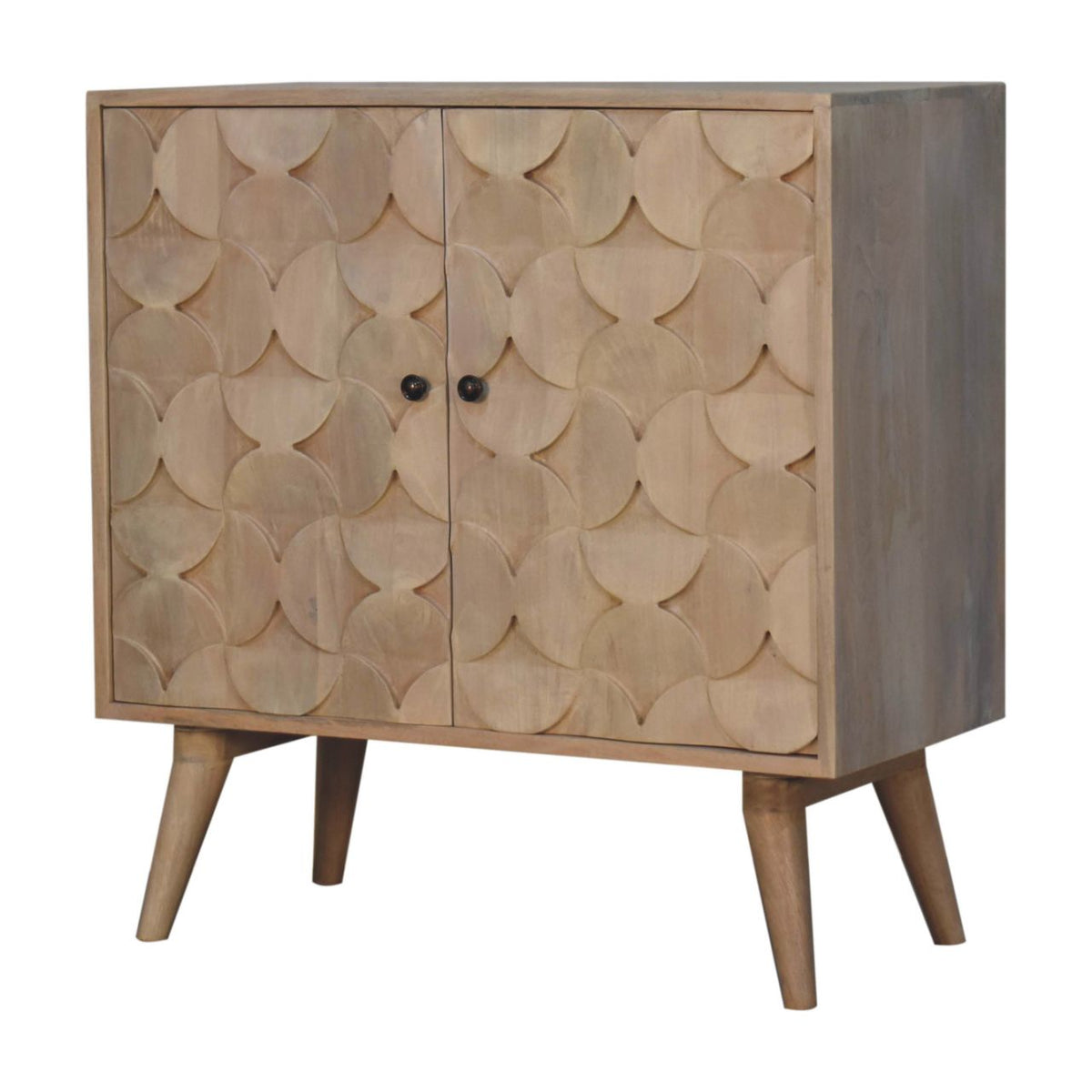 Hourglass Carved Ivory Cabinet