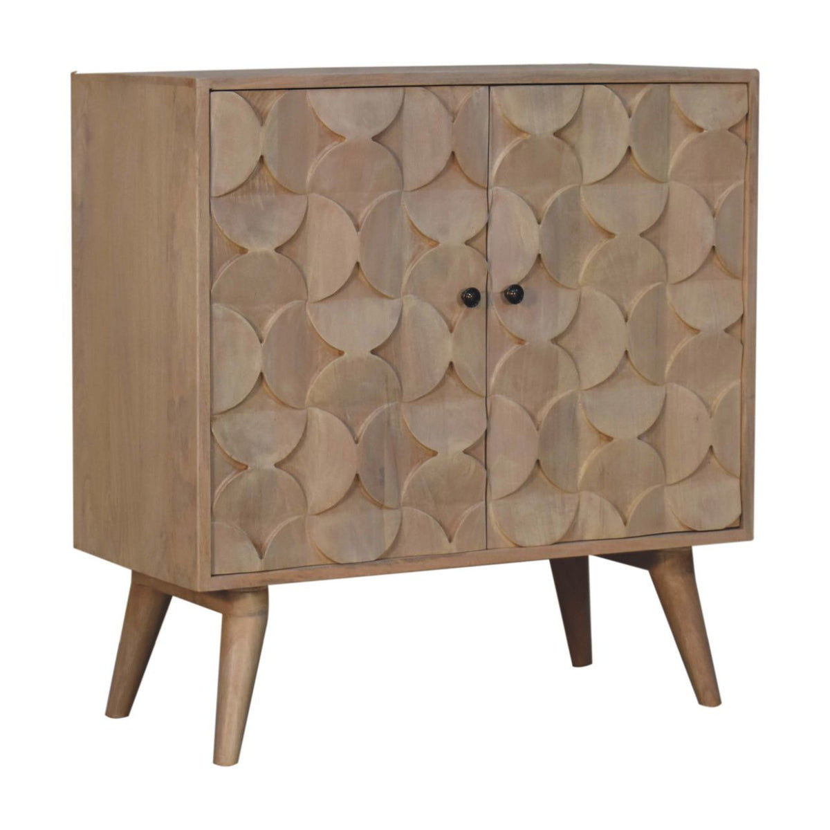 Hourglass Carved Ivory Cabinet