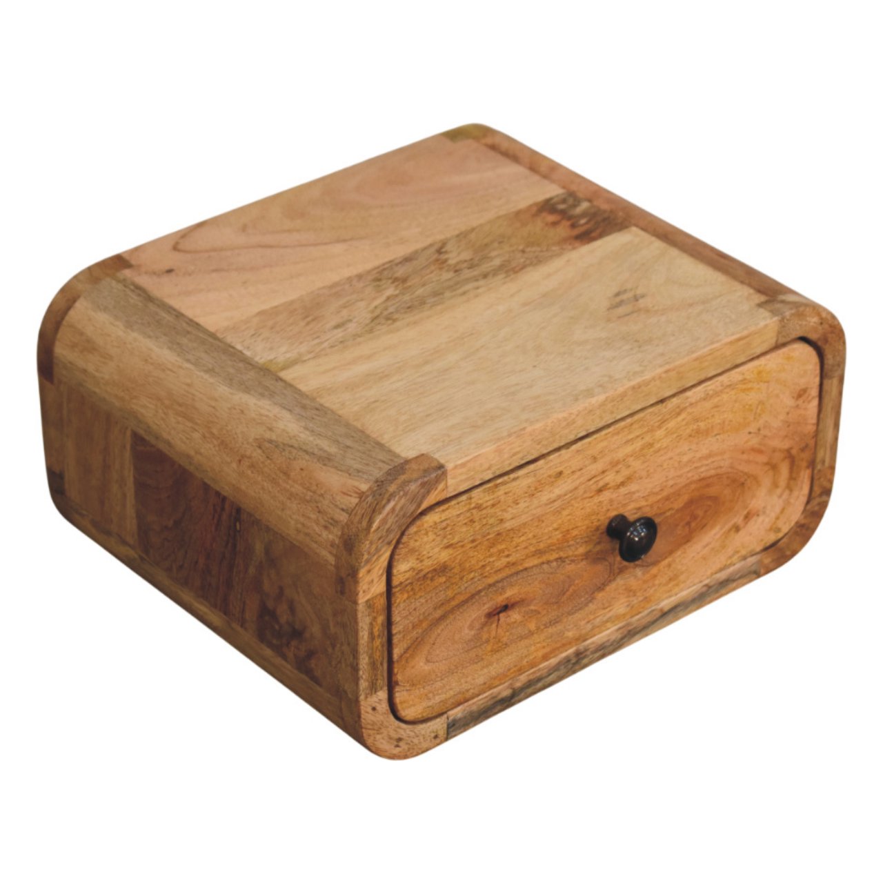 Avora Mini Wall-Mounted Oak-ish 1-Drawer Chest of Drawers