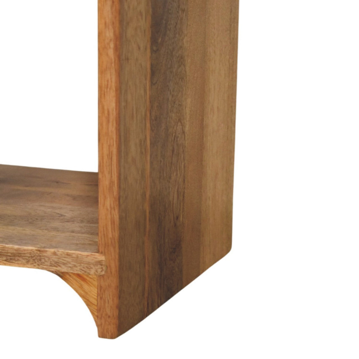 Newton Mini Oak-ish Nightstand with a drawer and open shelf Chest of Drawers