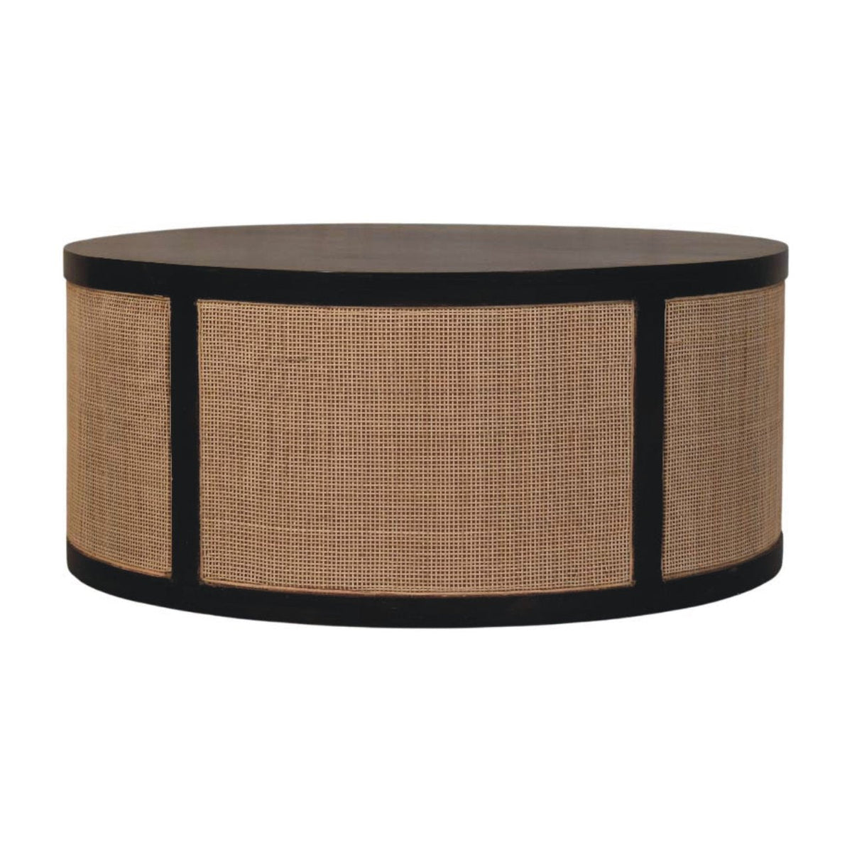 Monaco Round Rattan Centerpiece Storage Bench