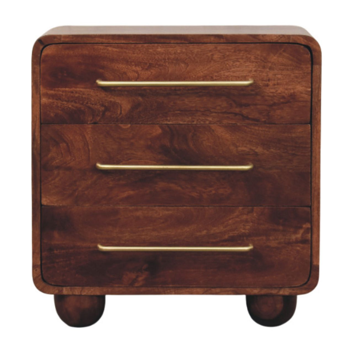 3-Drawer Rounded Chest of Drawers