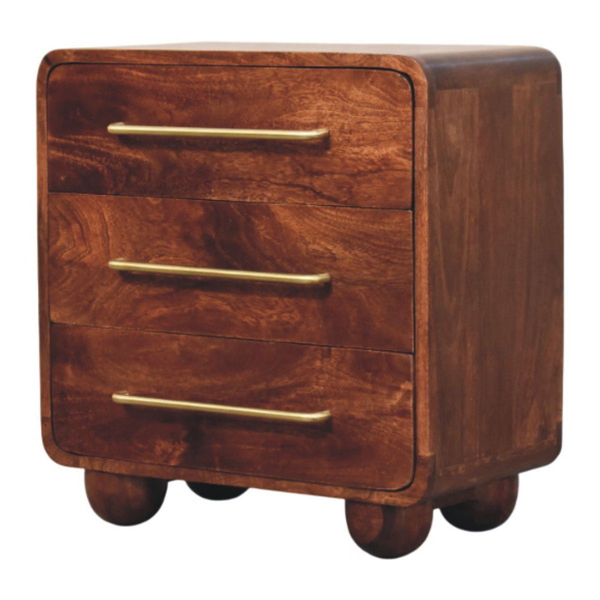 3-Drawer Rounded Chest of Drawers