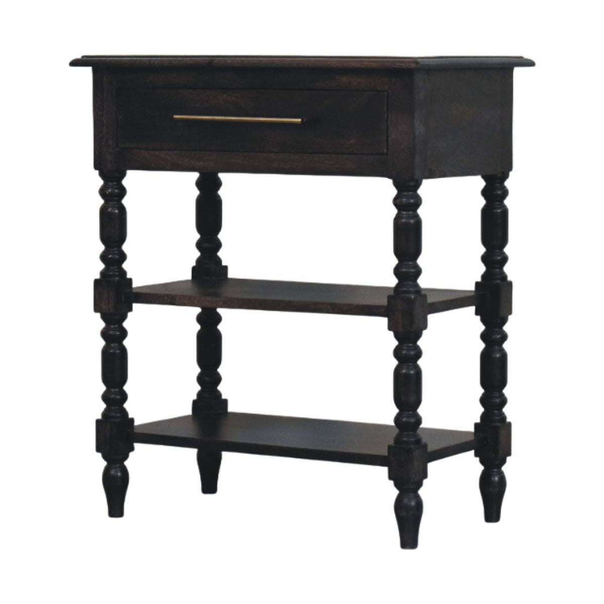 Heritage Turned-Leg Side Table Accent Piece