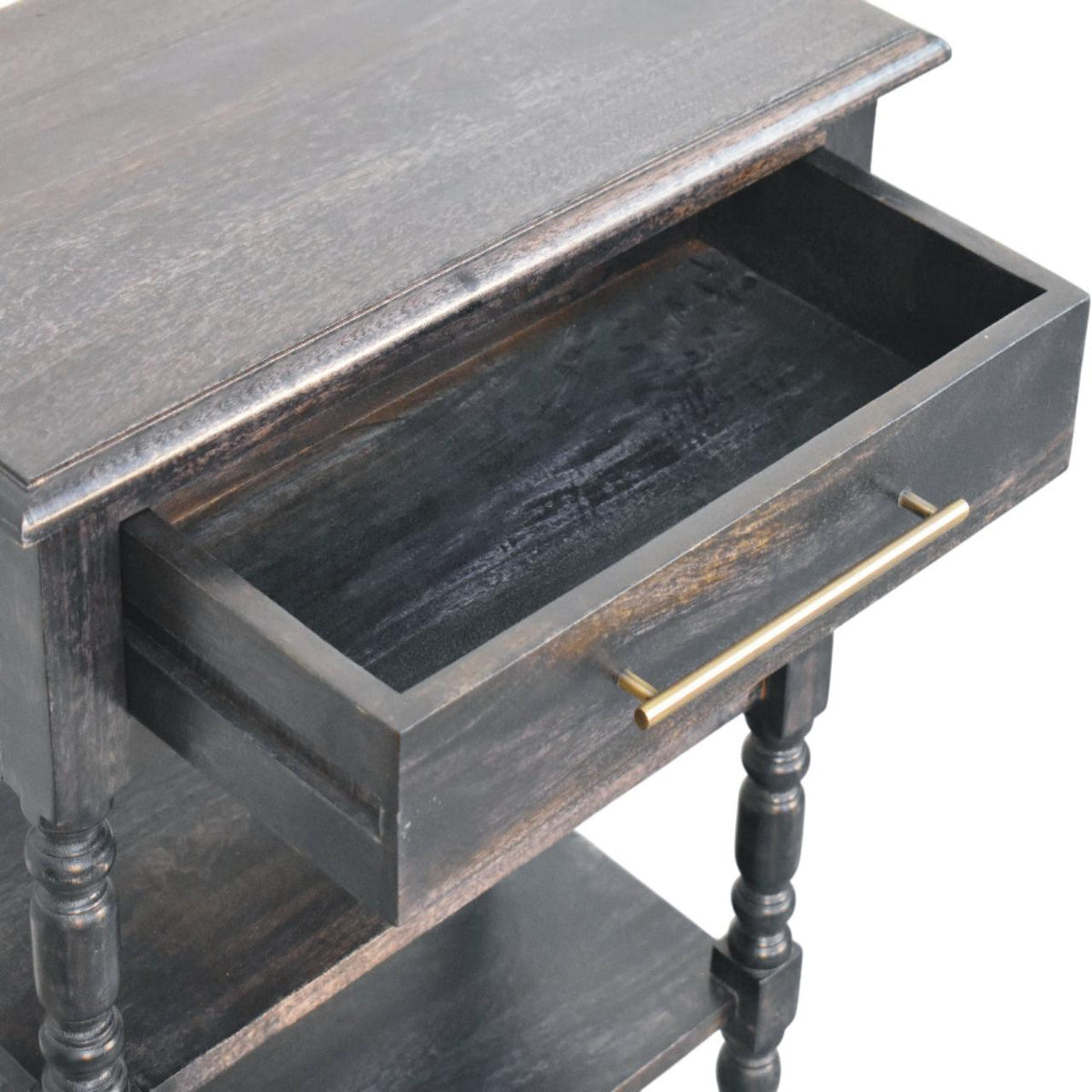 Heritage Turned-Leg Side Table Accent Piece