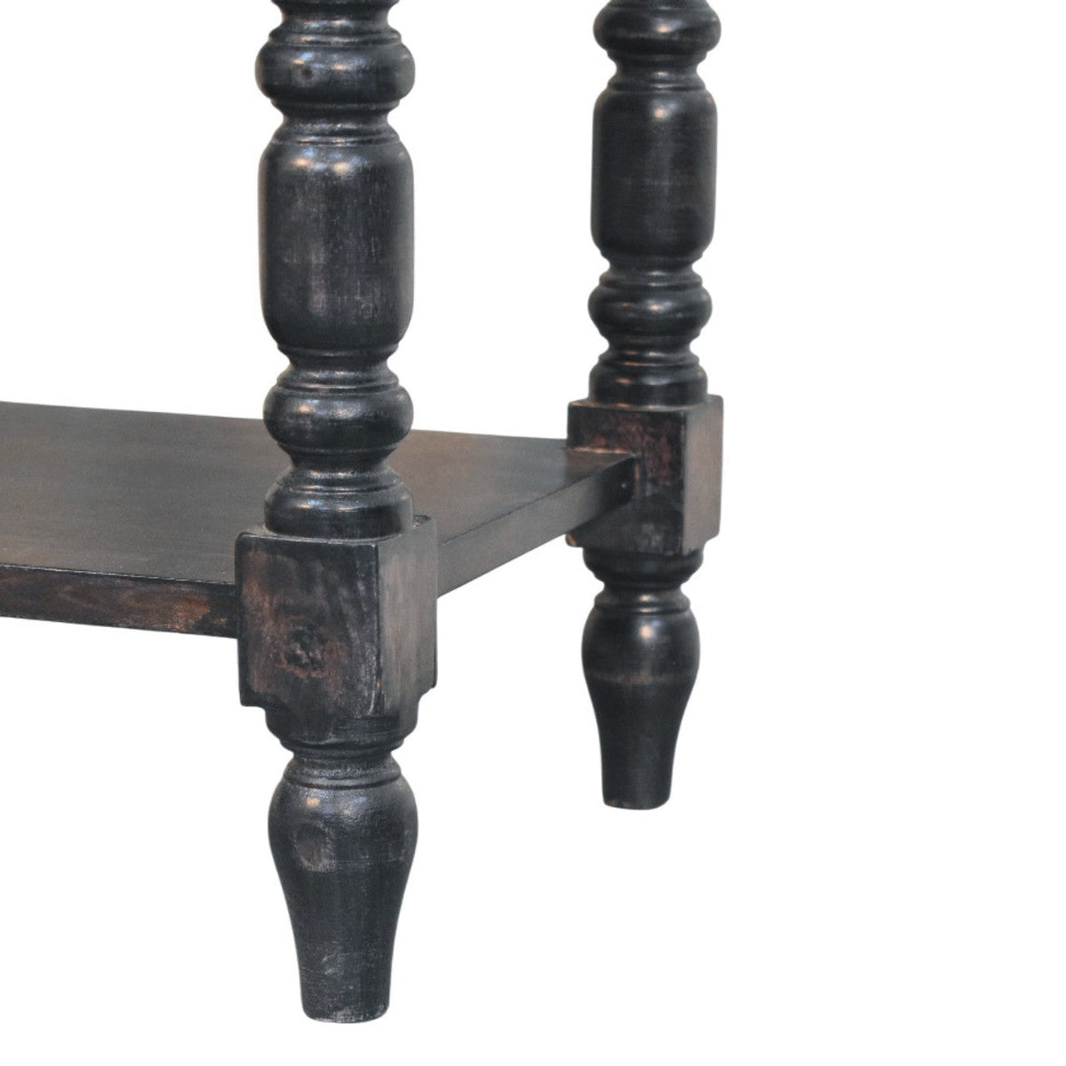 Heritage Turned-Leg Side Table Accent Piece