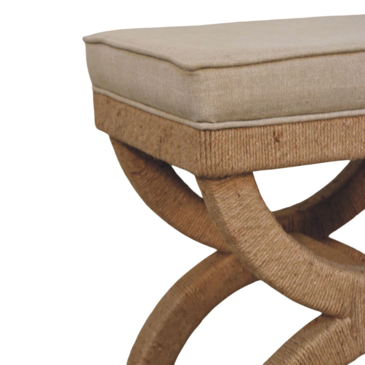 Rattan Arch Bench