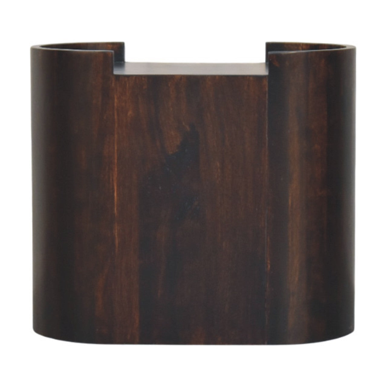 Velvet Mocha Curve Bedside Table