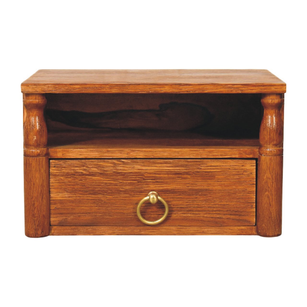 Turned Pillar Wall Nightstand | Wall-Mounted