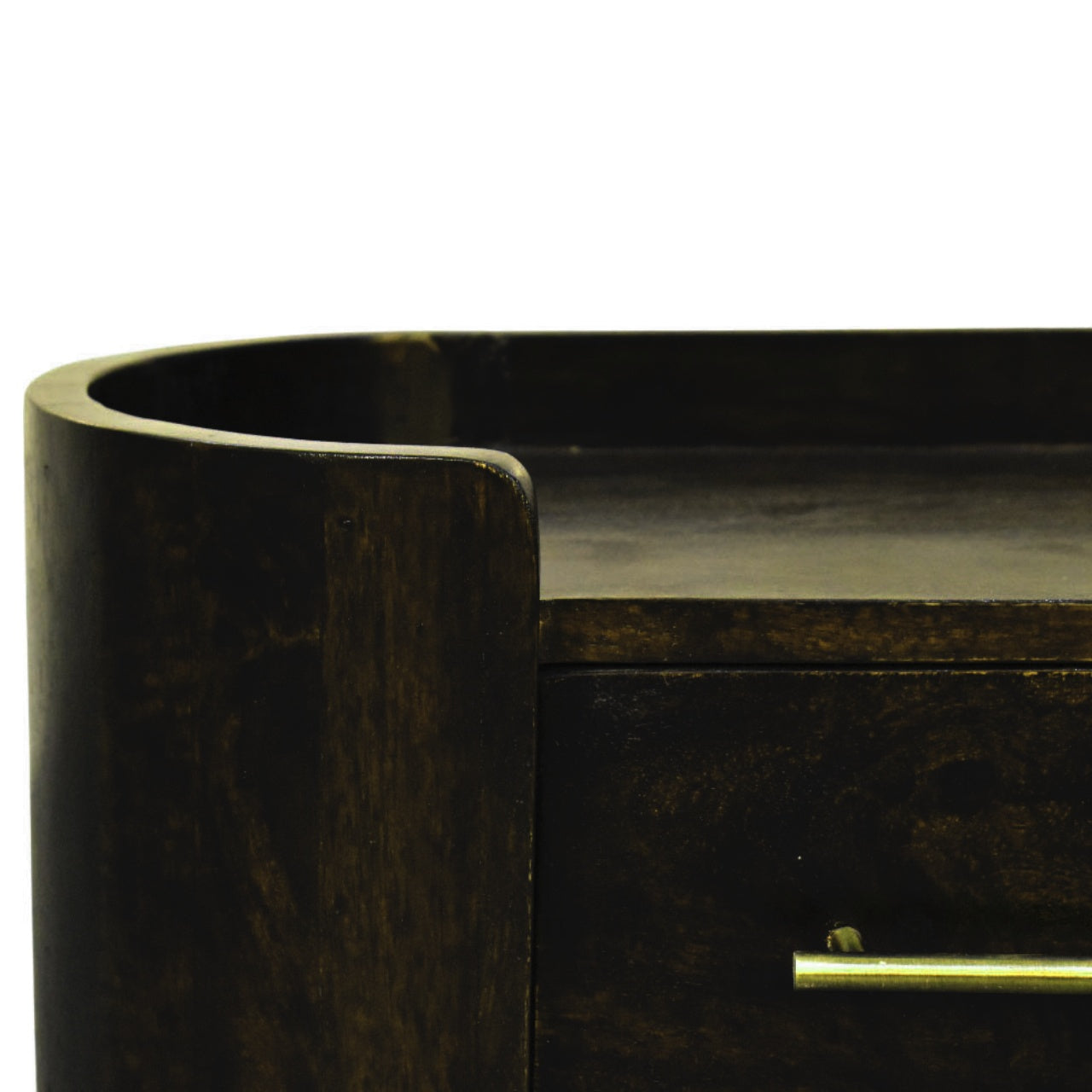 Curved Front Wall Bedside Table | Wall-Mounted