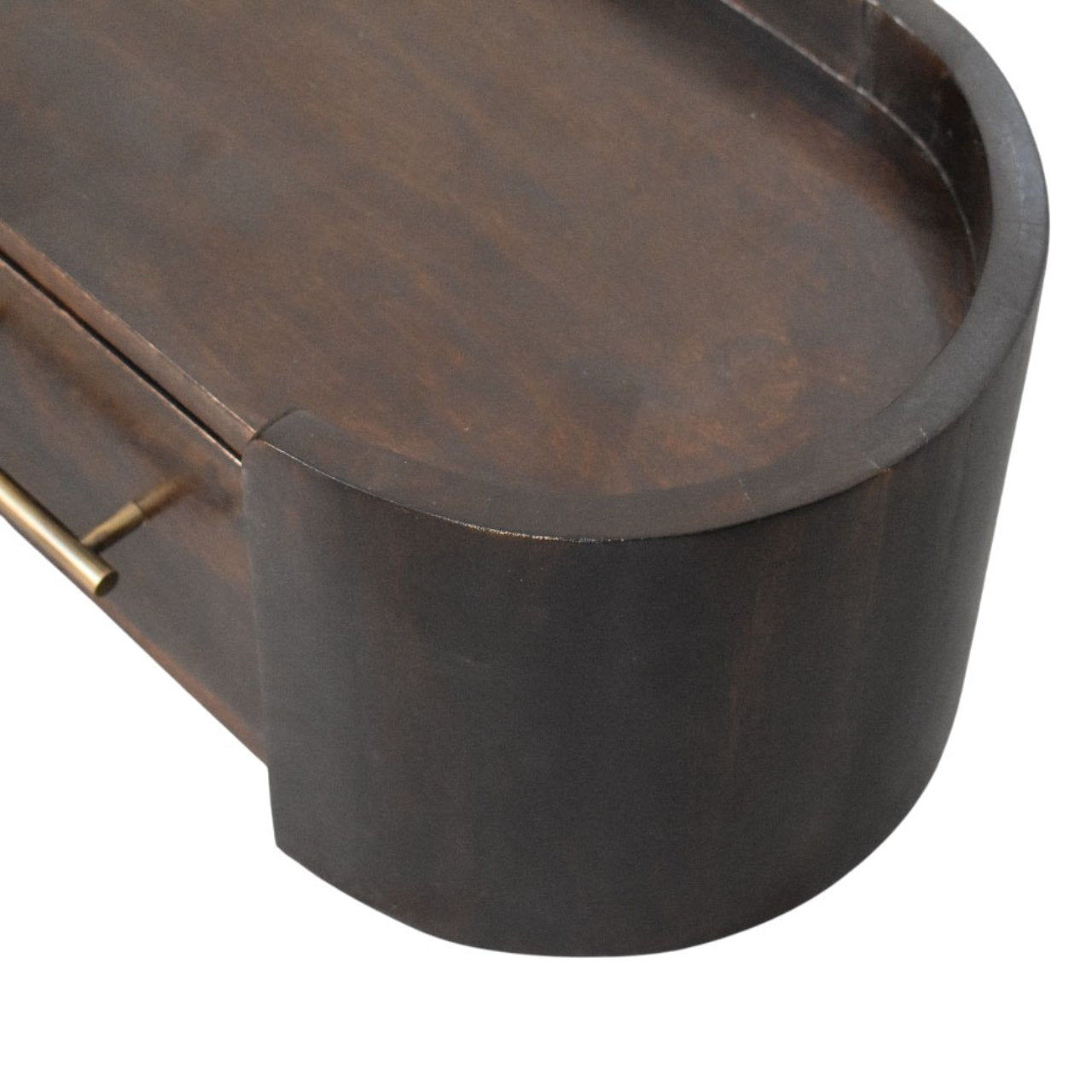 Curved Front Wall Bedside Table | Wall-Mounted