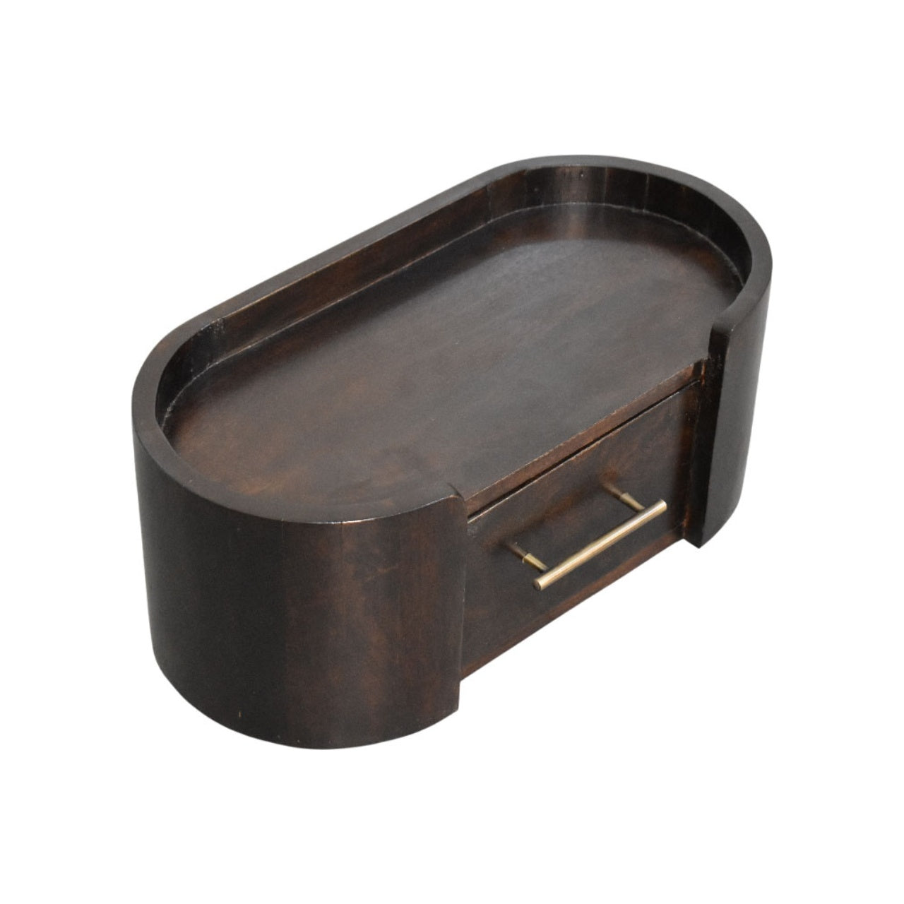 Curved Front Wall Bedside Table | Wall-Mounted
