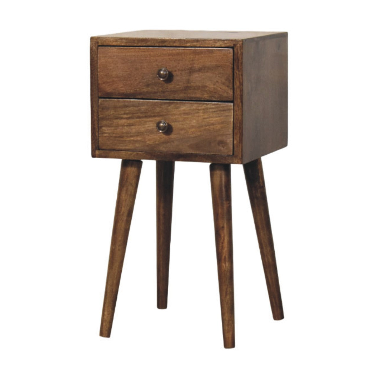 Nordic 2-Drawer Bedside in Classic Grey Bedside Table