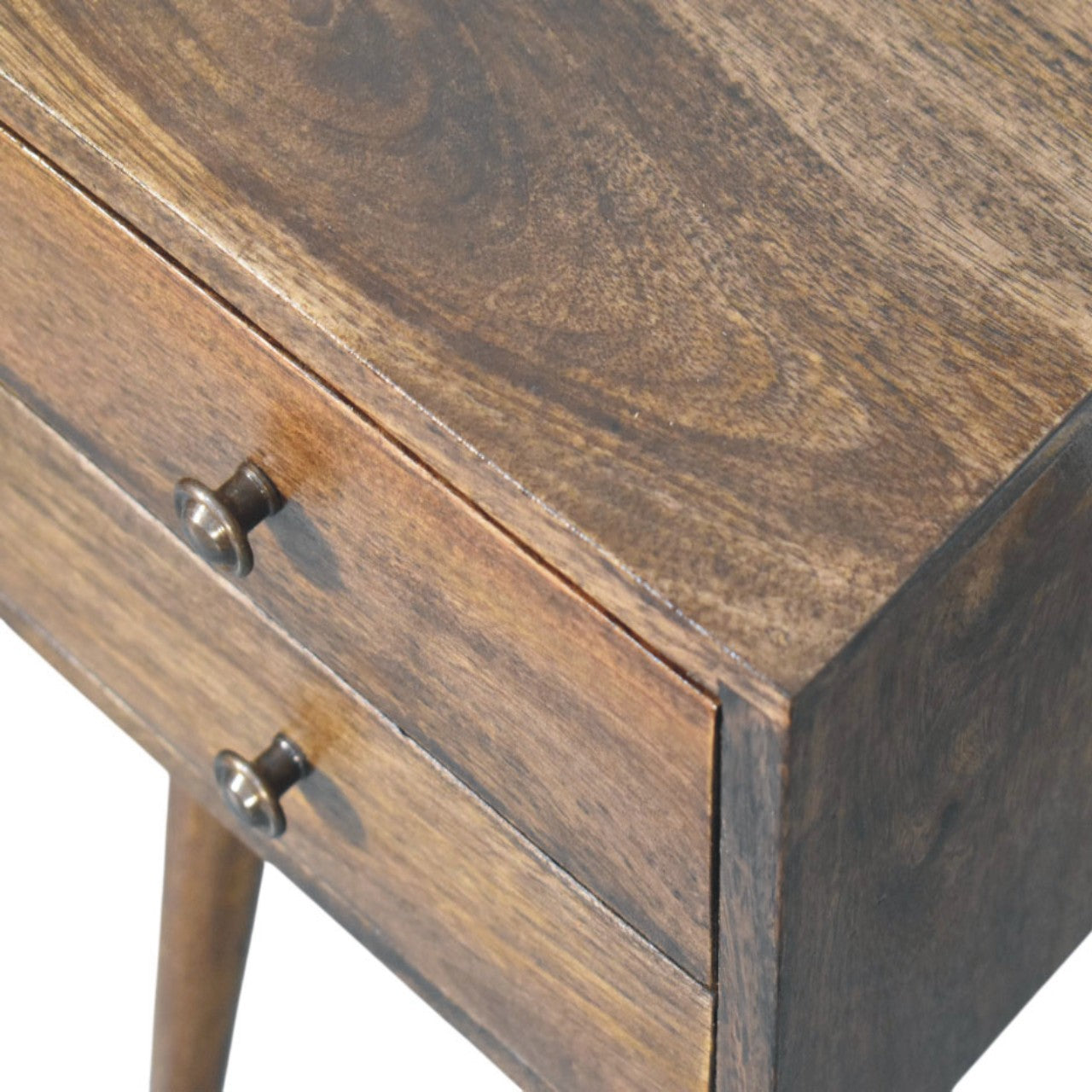 Nordic 2-Drawer Bedside in Classic Grey Bedside Table