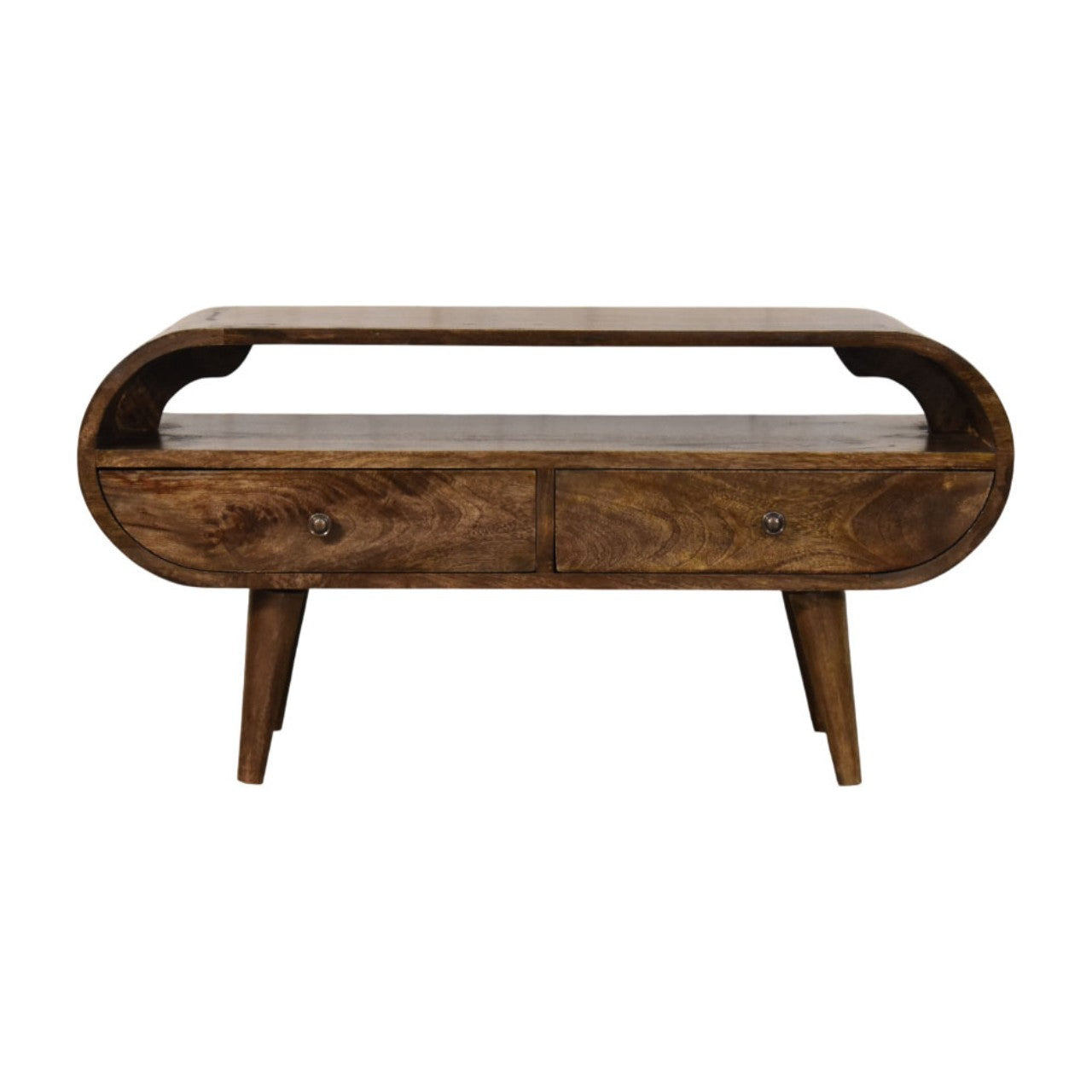 Rounded Edge 2-Drawer TV Media Unit