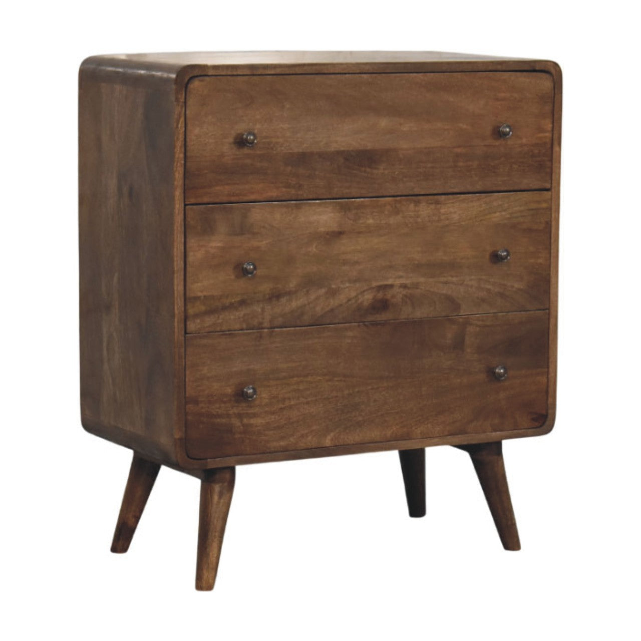 Curve Edge 3-Drawer Chest of Drawers