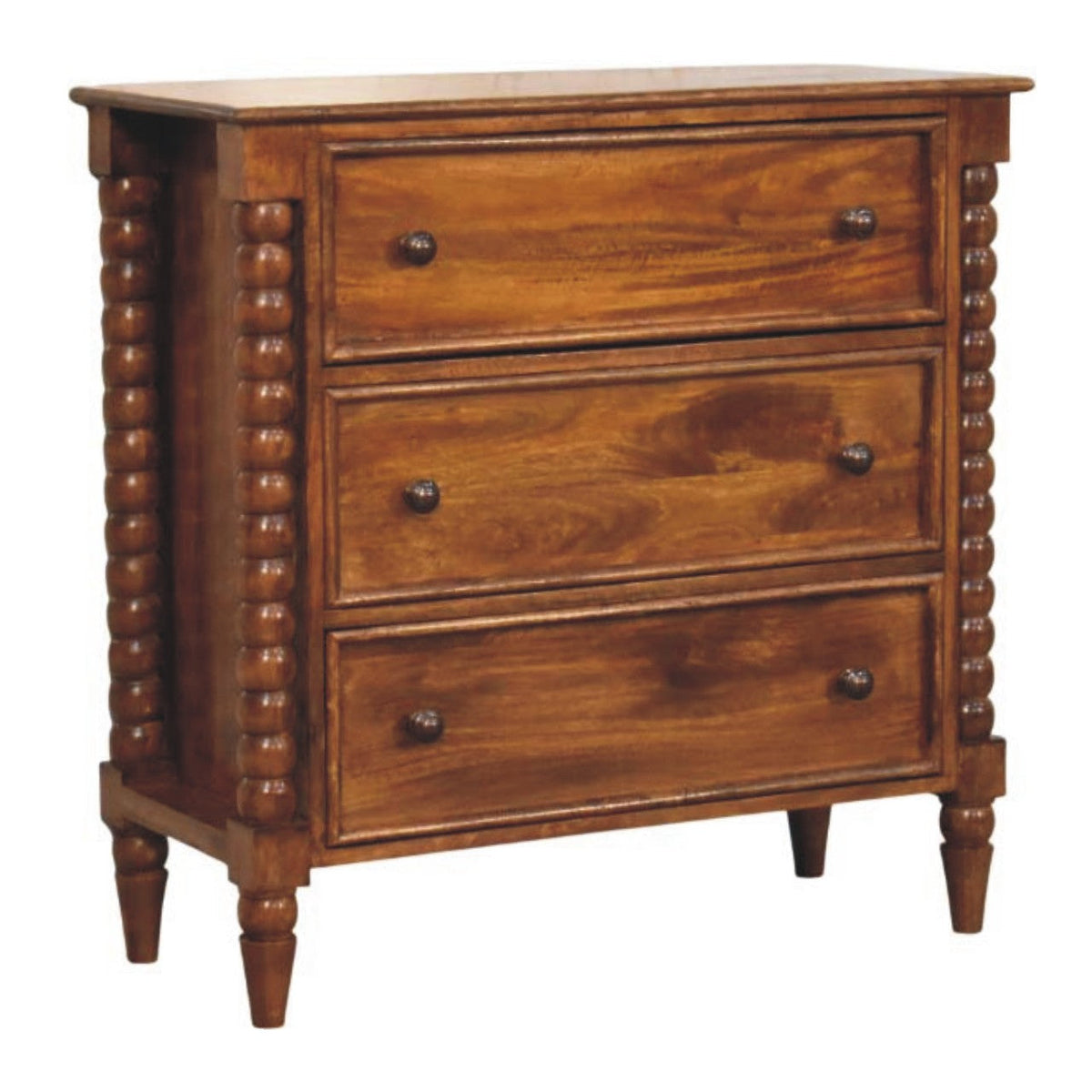 Spindle Three Drawer Chest