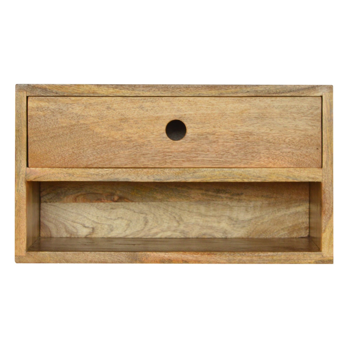 Solid Wood Wall Mounted Bedside Table