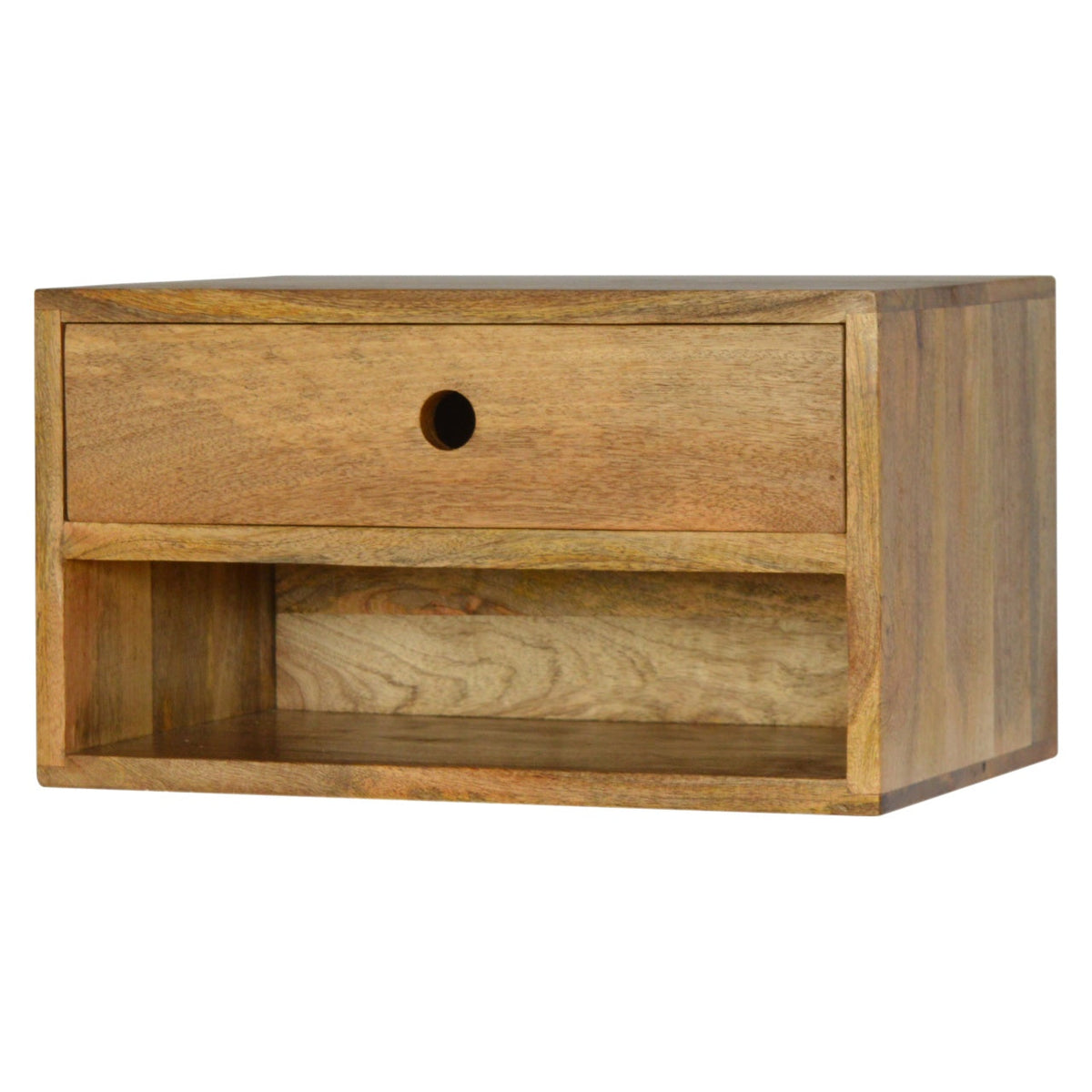 Solid Wood Wall Mounted Bedside Table