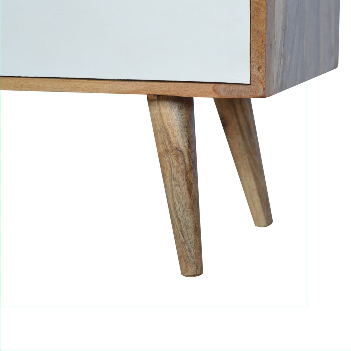 White Sliding TV Media Unit
