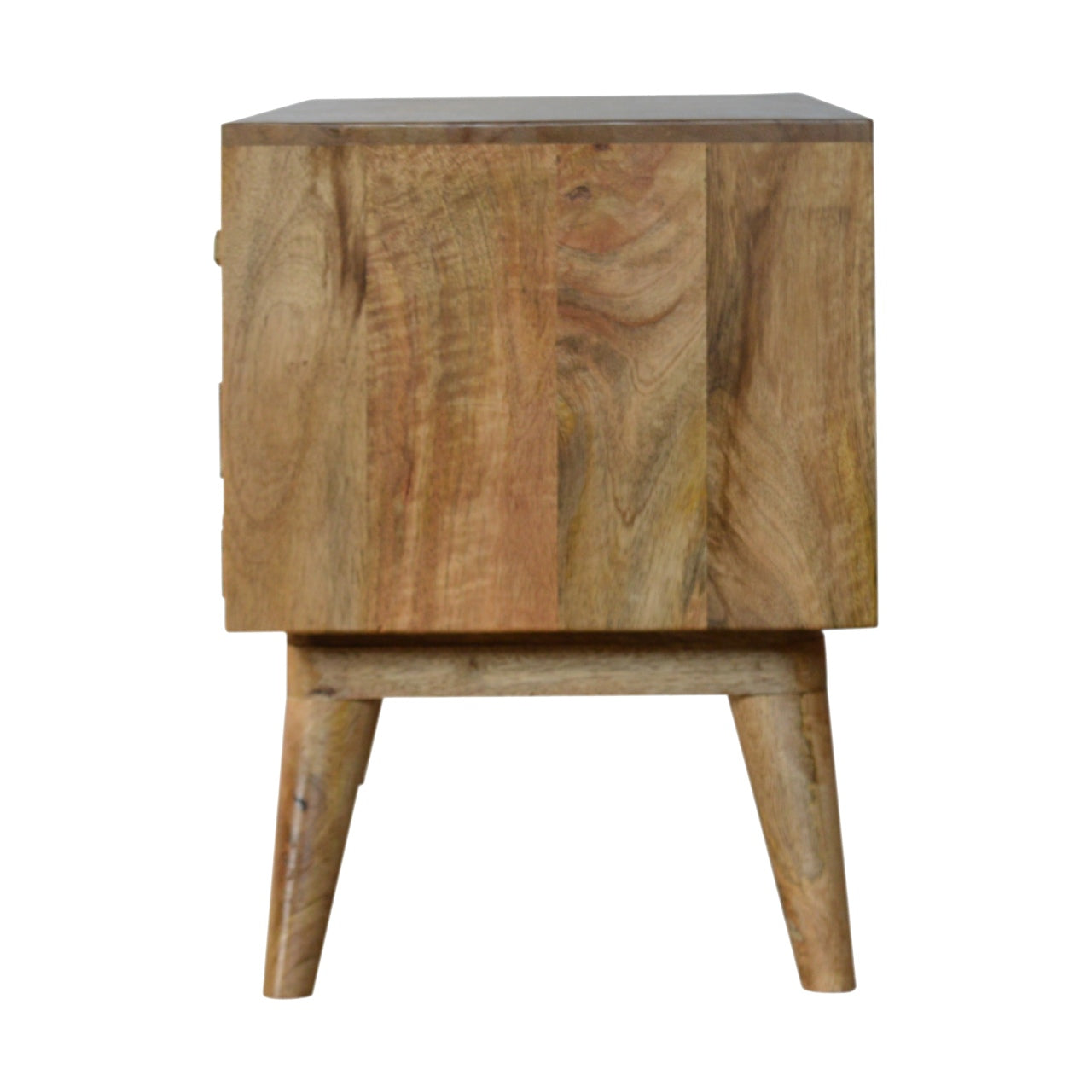 Diamond Carved Oak-ish Media Unit