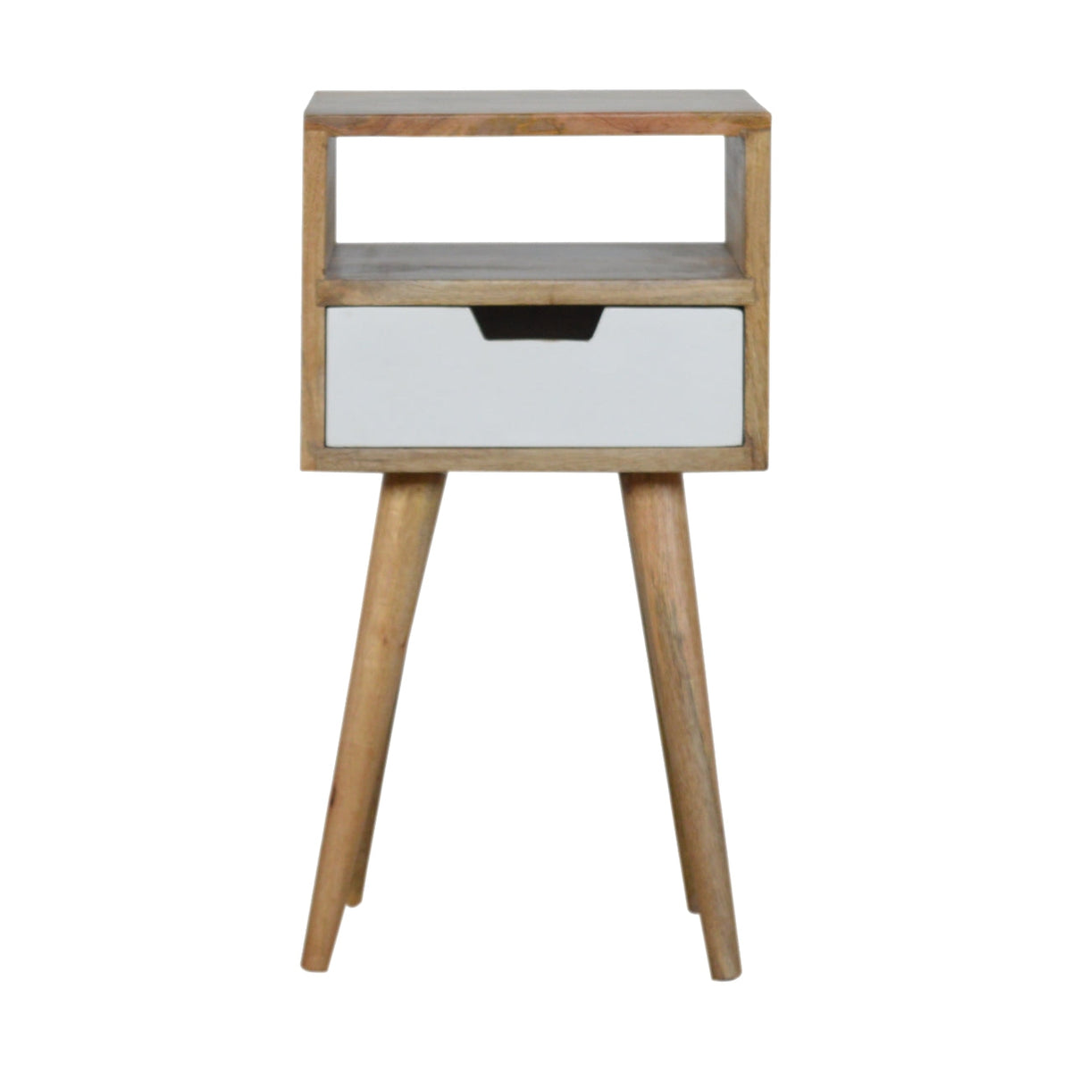 Mini White Hand Painted Bedside Table