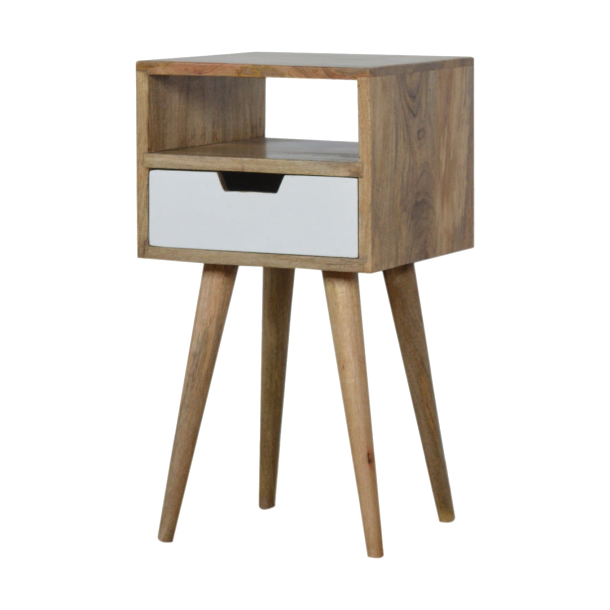 Mini White Hand Painted Bedside Table