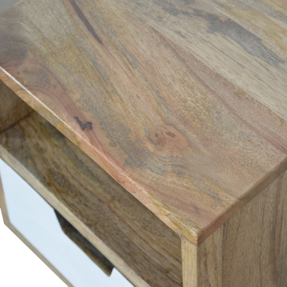 Mini White Hand Painted Bedside Table