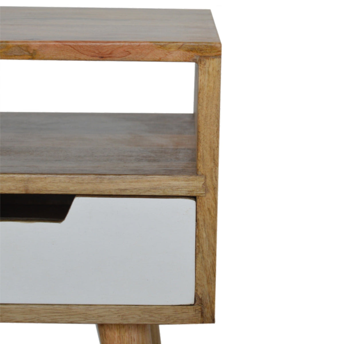 Mini White Hand Painted Bedside Table
