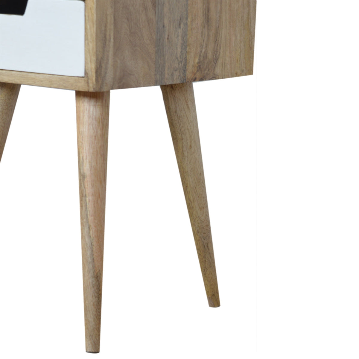 Mini White Hand Painted Bedside Table