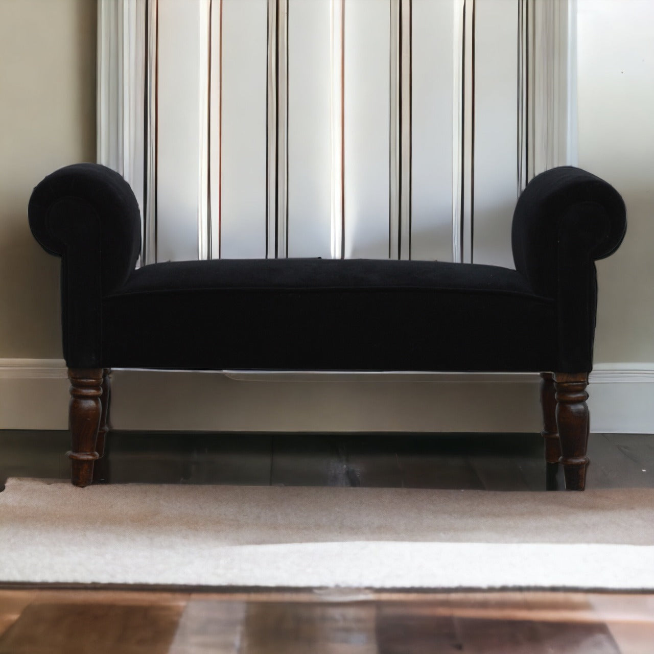 Black Velvet Bench