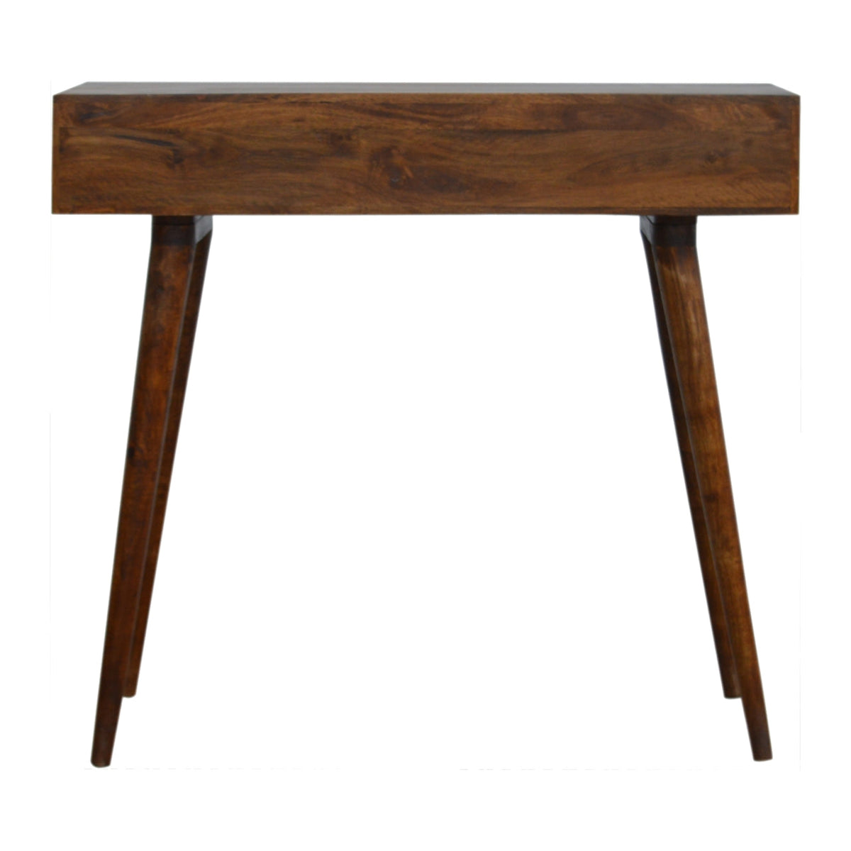 Chestnut Diamond Carve Console Chest of Drawers