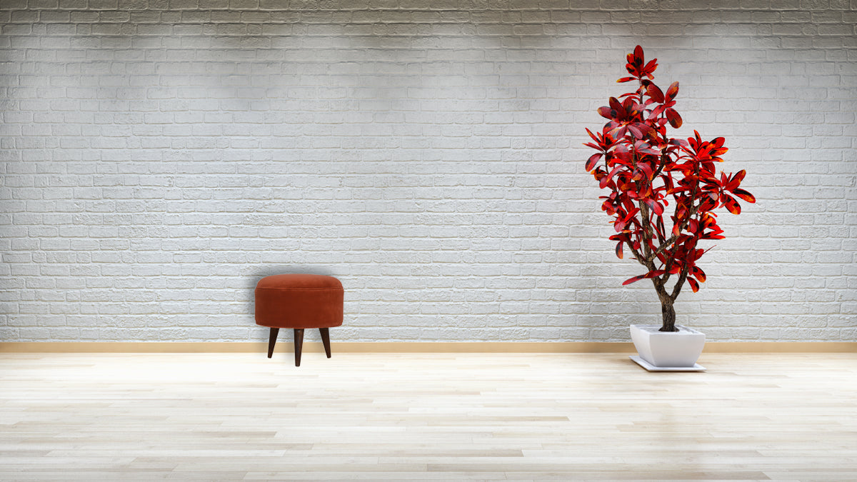 Brick Velvet Nordic Style Footstool